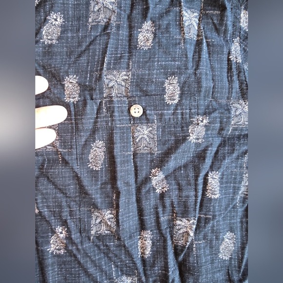 Batik Bay Men's Pineapple Palm Trees Button-Up Shirt XLarge Brown Pattern - Picture 4 of 11